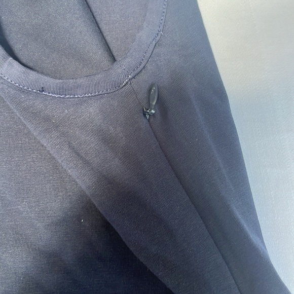 J Crew pintuck mixy dress in Navy - Picture 7 of 9